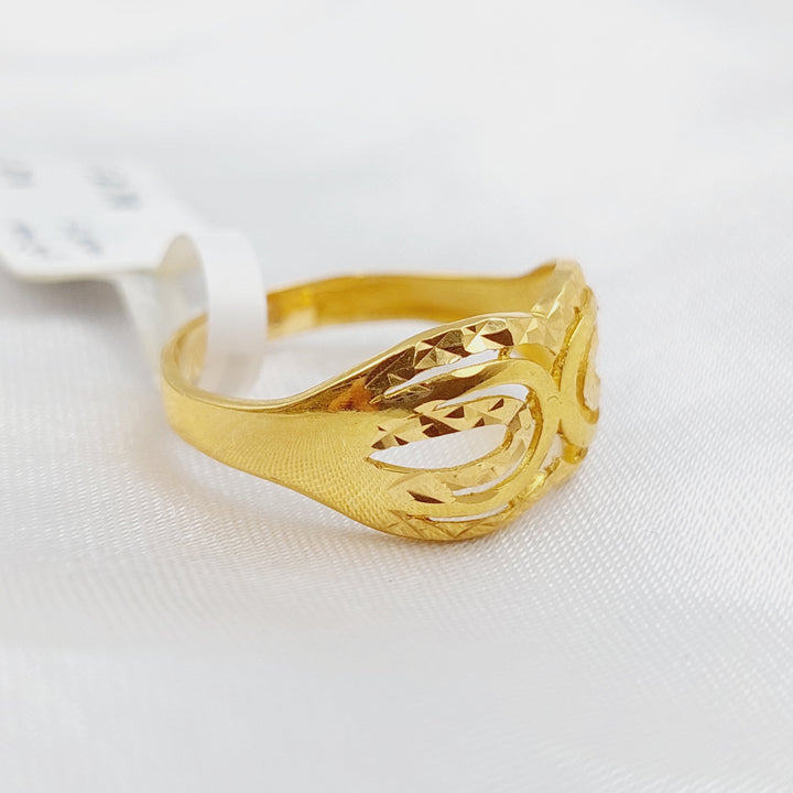 21K Gold Classic Ring by Saeed Jewelry - Image 6