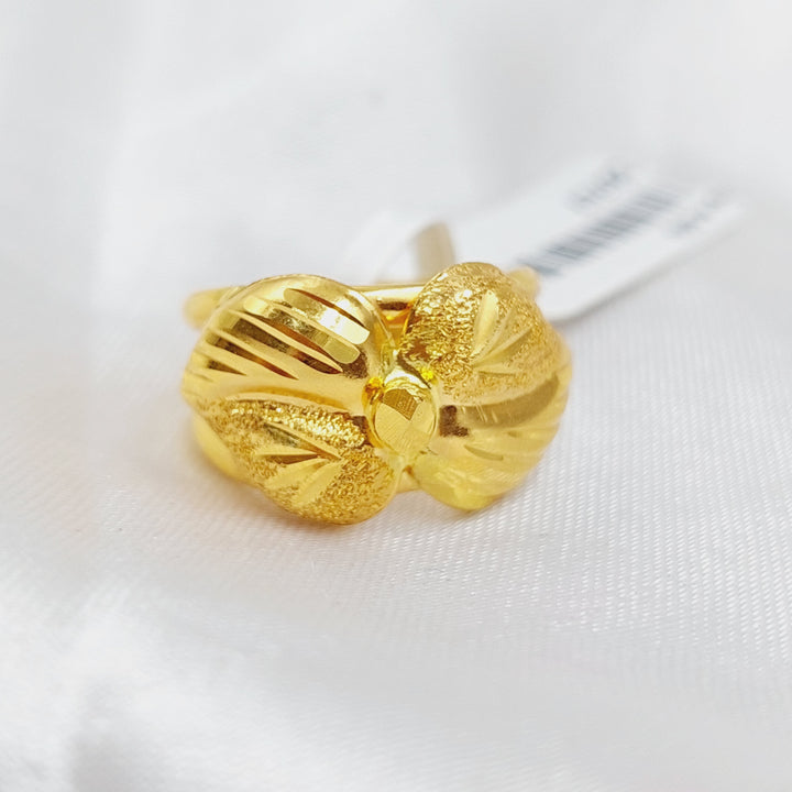 21K Gold Classic Ring by Saeed Jewelry - Image 4