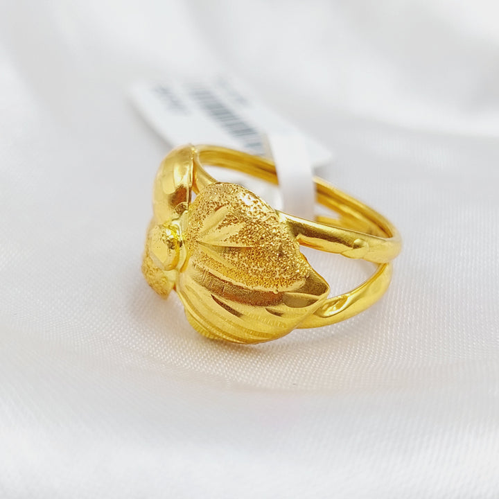 21K Gold Classic Ring by Saeed Jewelry - Image 5