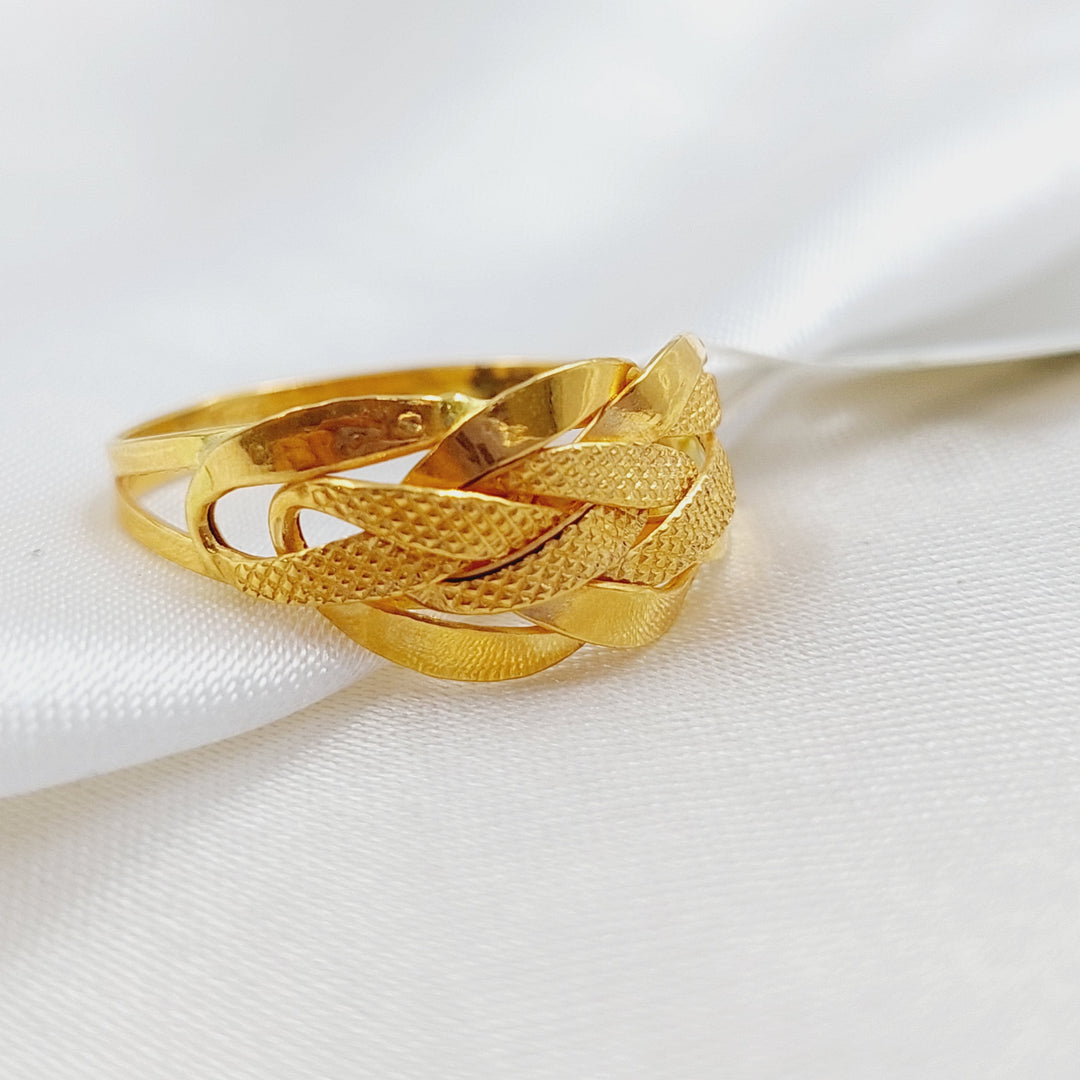 21K Gold Classic Ring Taft by Saeed Jewelry - Image 5