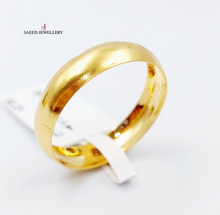 21K Gold Classic Wedding Ring by Saeed Jewelry - Image 1