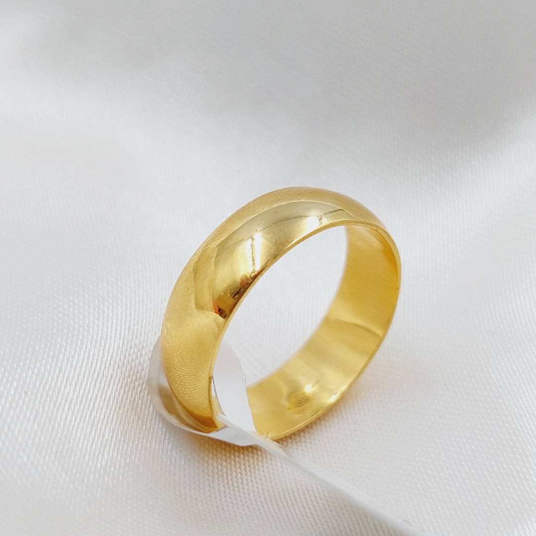 21K Gold Classic Wedding Ring by Saeed Jewelry - Image 1