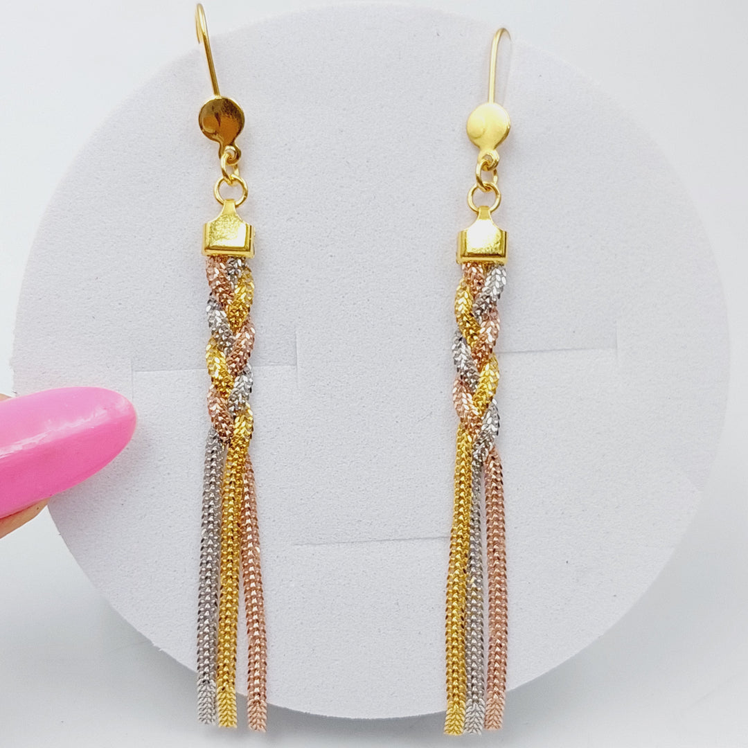 21K Gold Colored Earrings by Saeed Jewelry - Image 1