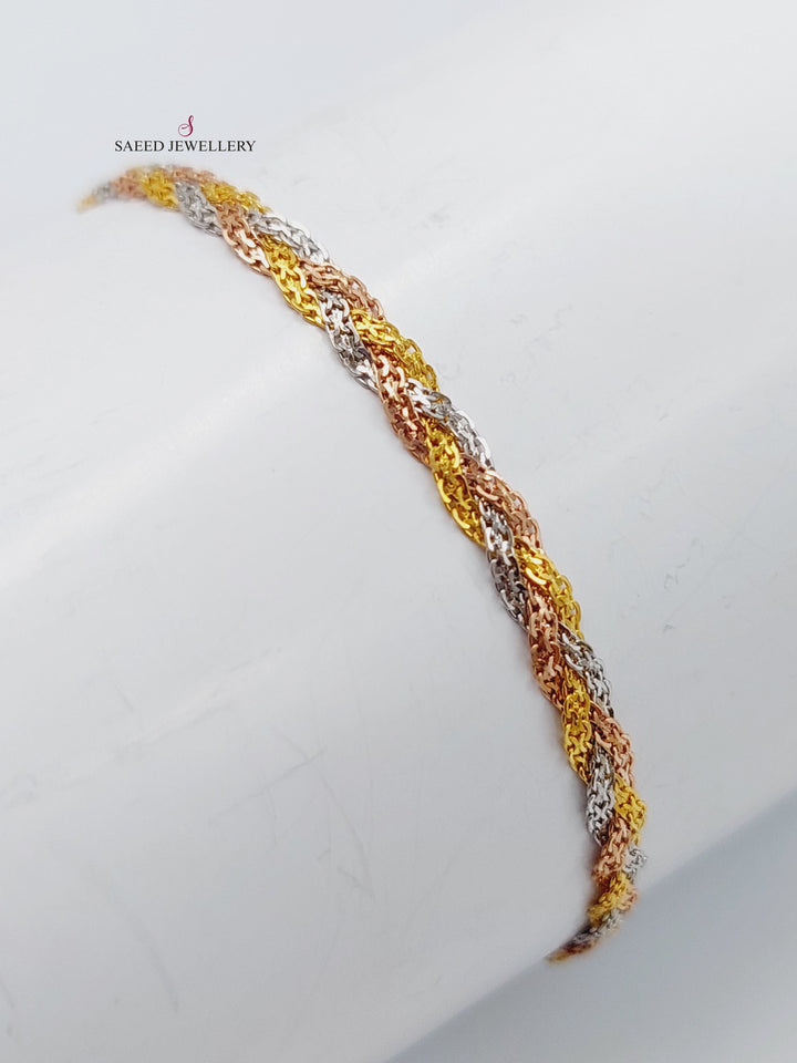 21K Gold Colored Fancy Bracelet by Saeed Jewelry - Image 1