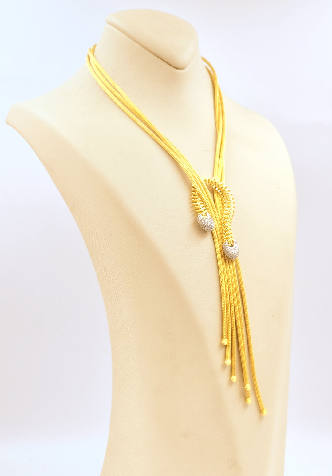 21K Gold Colored Necklace by Saeed Jewelry - Image 2