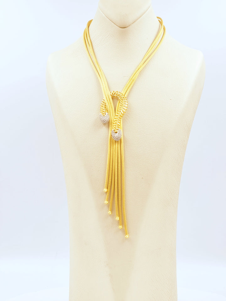 21K Gold Colored Necklace by Saeed Jewelry - Image 3