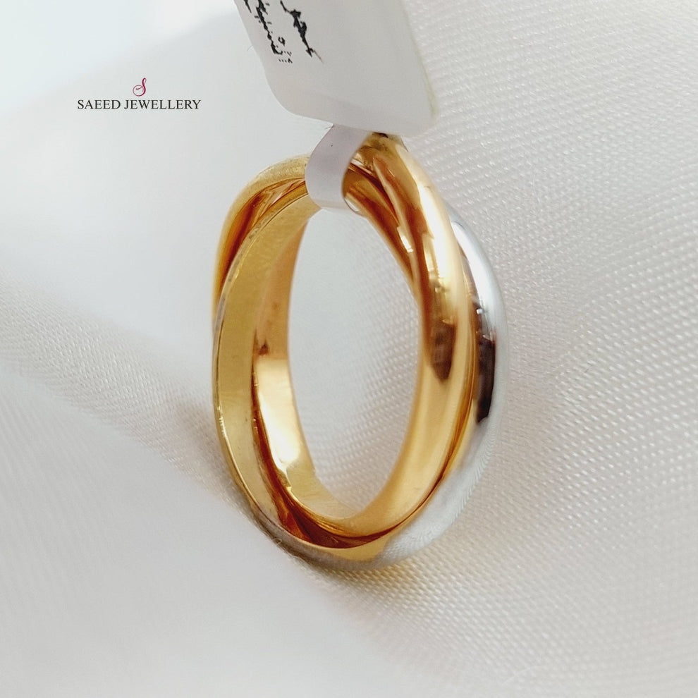 21K Gold Colored Wedding Ring by Saeed Jewelry - Image 2
