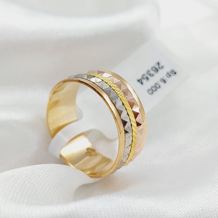 21K Gold Colored Wedding Ring by Saeed Jewelry - Image 3