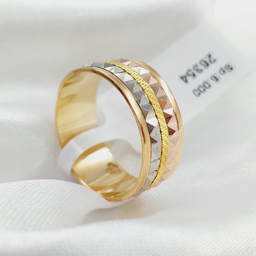 21K Gold Colored Wedding Ring by Saeed Jewelry - Image 2