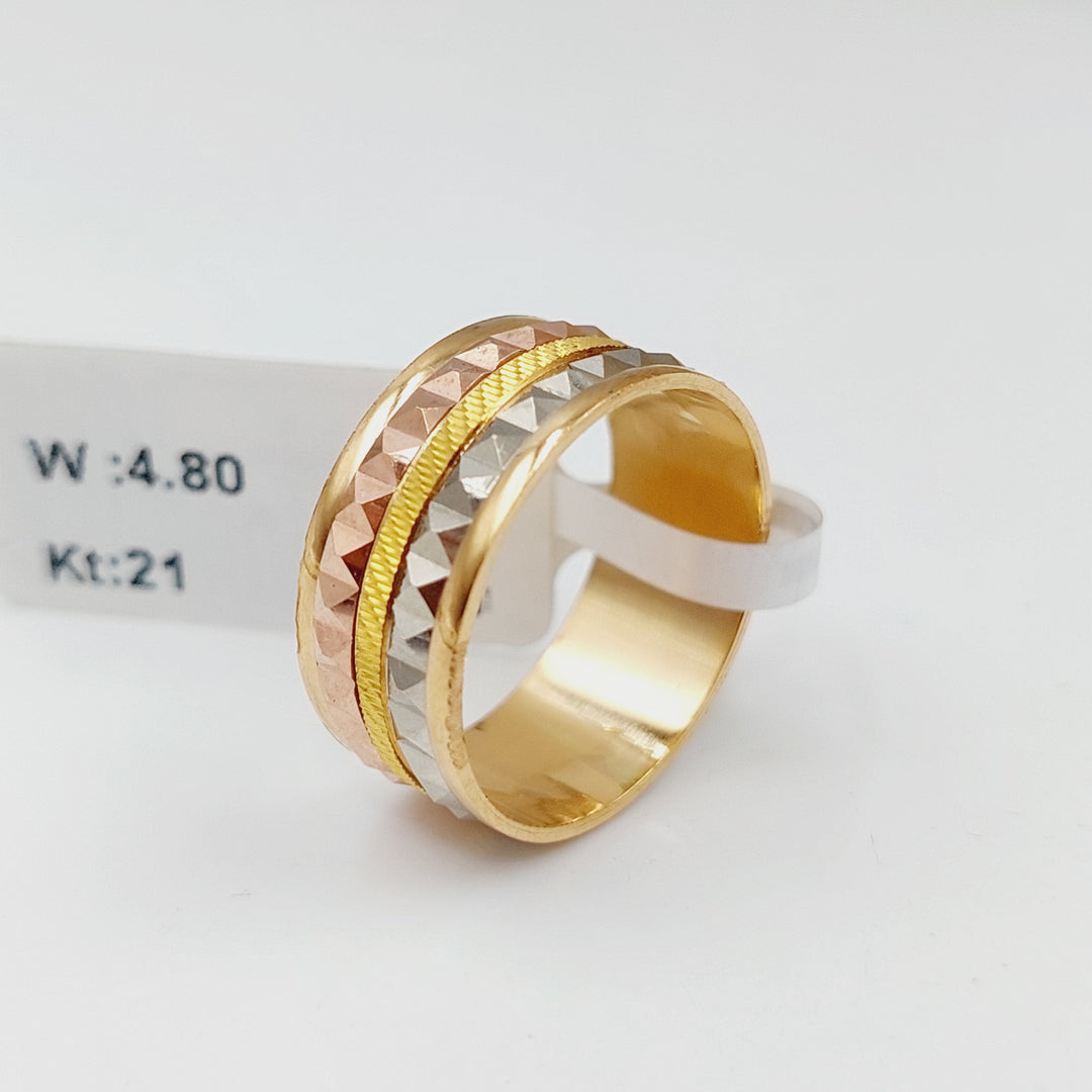 21K Gold Colored Wedding Ring by Saeed Jewelry - Image 9