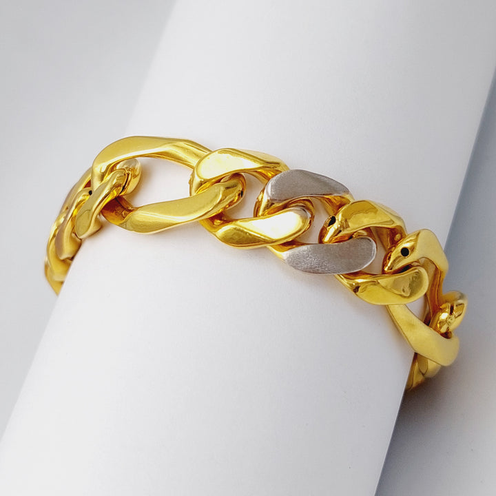 21K Gold Colorful Bracelet by Saeed Jewelry - Image 2