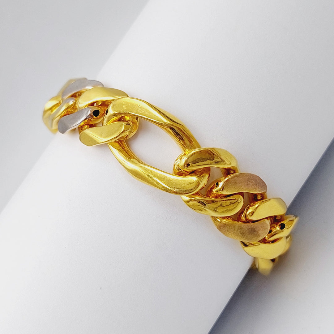 21K Gold Colorful Bracelet by Saeed Jewelry - Image 1