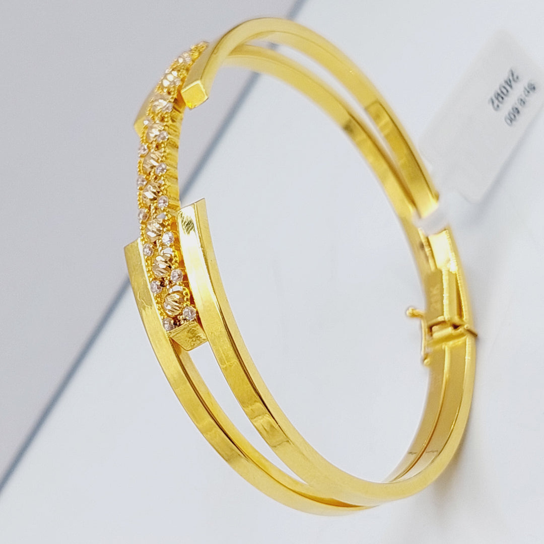 21K Gold Colorful Fancy Bracelet by Saeed Jewelry - Image 1