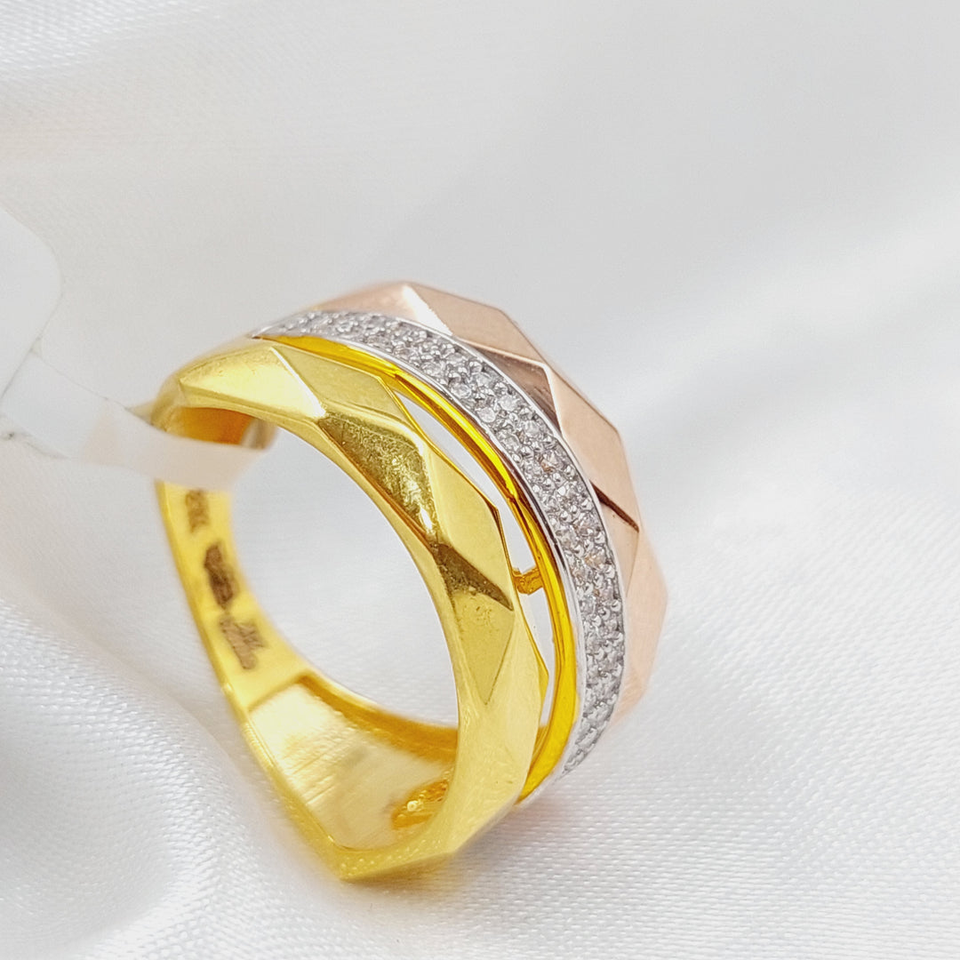 21K Gold Colorful Fancy Ring by Saeed Jewelry - Image 5