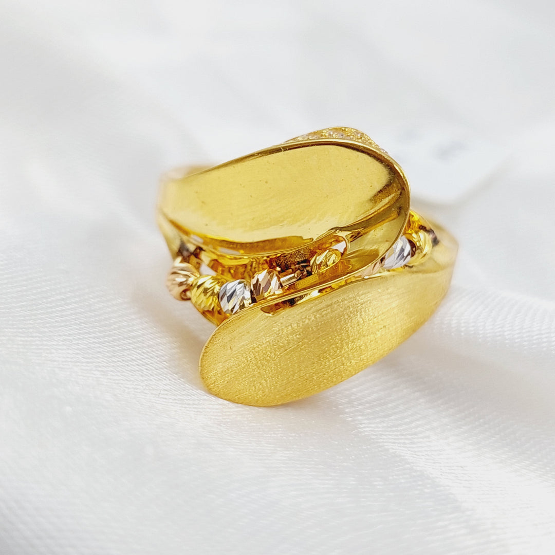 21K Gold Colorful Fancy Ring by Saeed Jewelry - Image 1