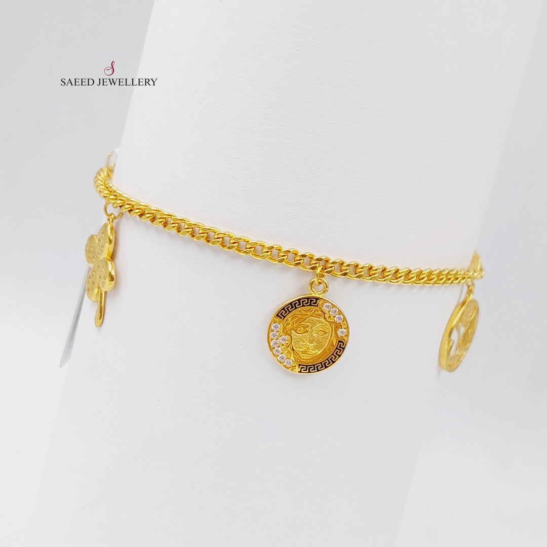 21K Gold Danadish Bracelet by Saeed Jewelry - Image 4