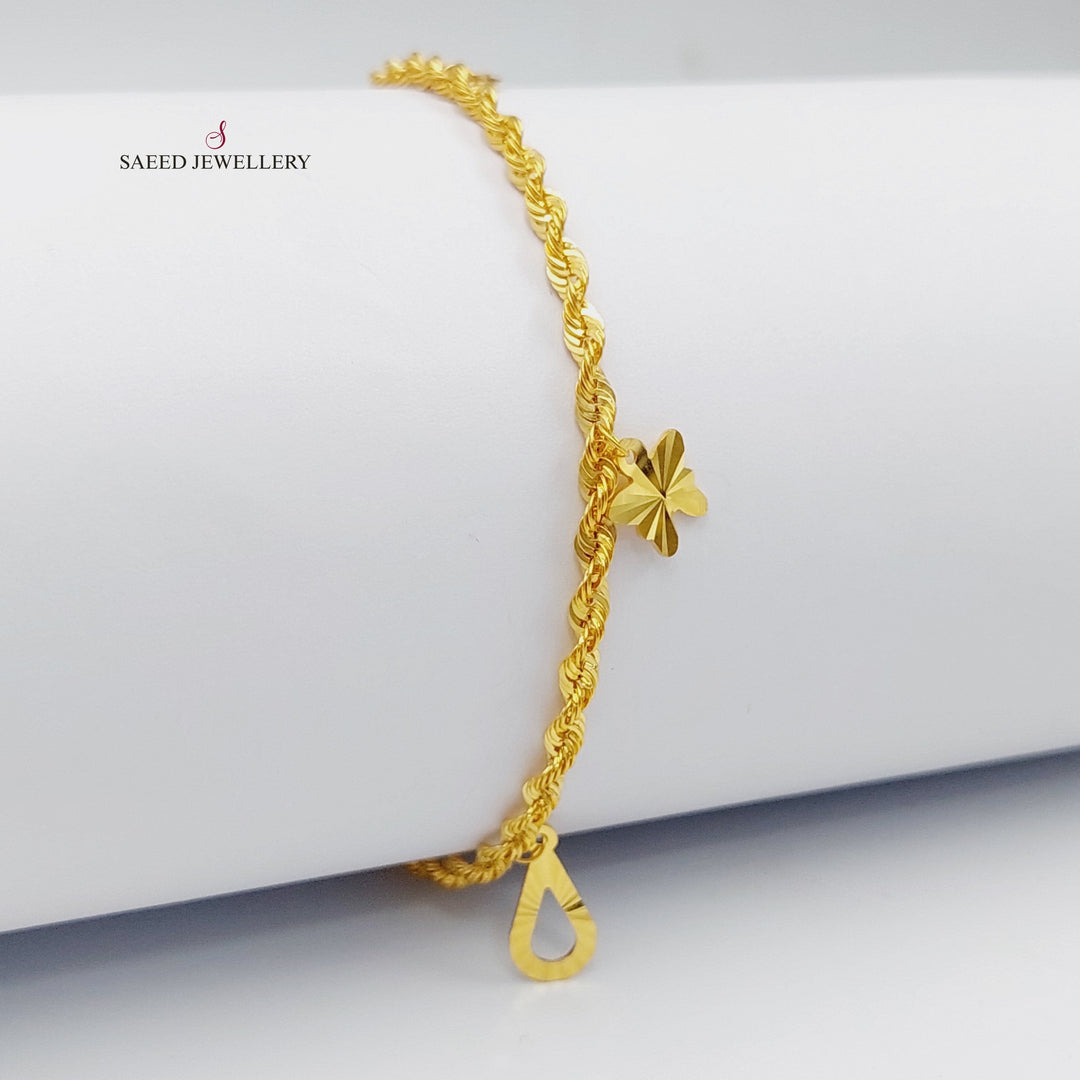 21K Gold Danadish Bracelet by Saeed Jewelry - Image 5