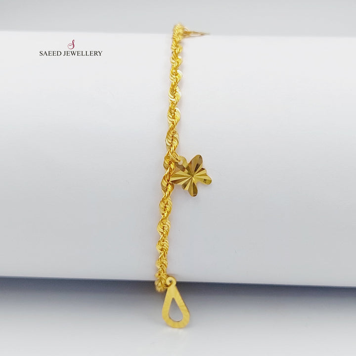 21K Danadish Bracelet Made of 21K Yellow Gold by Saeed Jewelry-26742