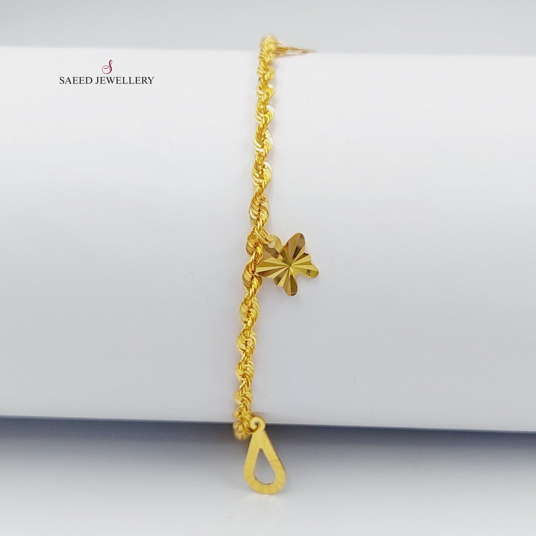 21K Gold Danadish Bracelet by Saeed Jewelry - Image 1