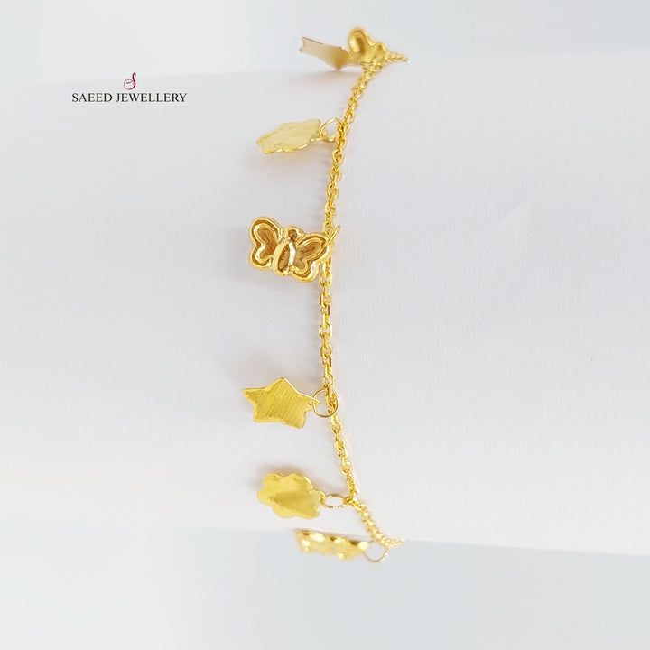 21K Gold Danadish Bracelet by Saeed Jewelry - Image 1