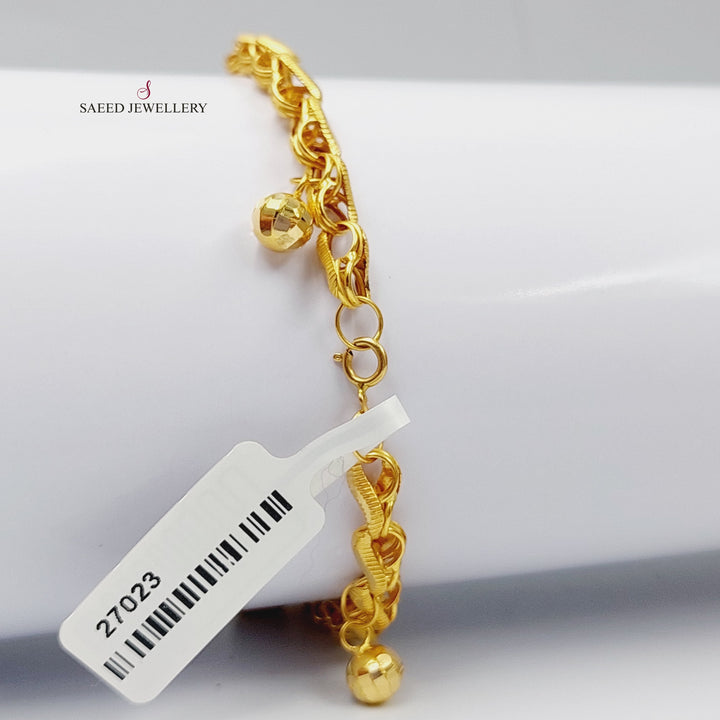 21K Gold Dandash Bracelet by Saeed Jewelry - Image 2