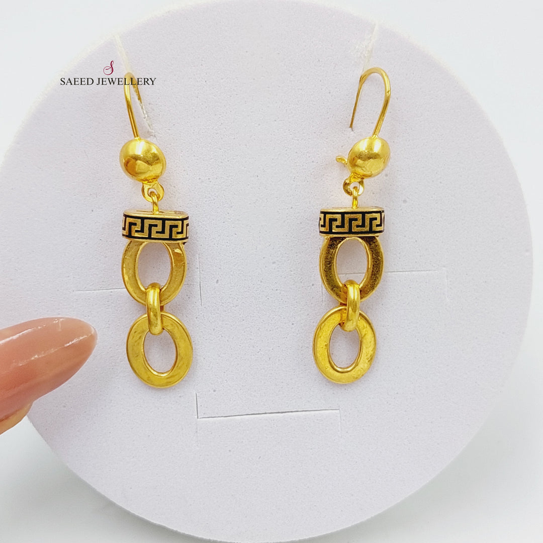 21K Gold Virna Earrings by Saeed Jewelry - Image 1