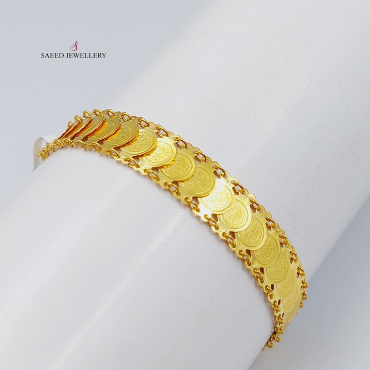 21K Gold Eighths Bracelet by Saeed Jewelry - Image 2