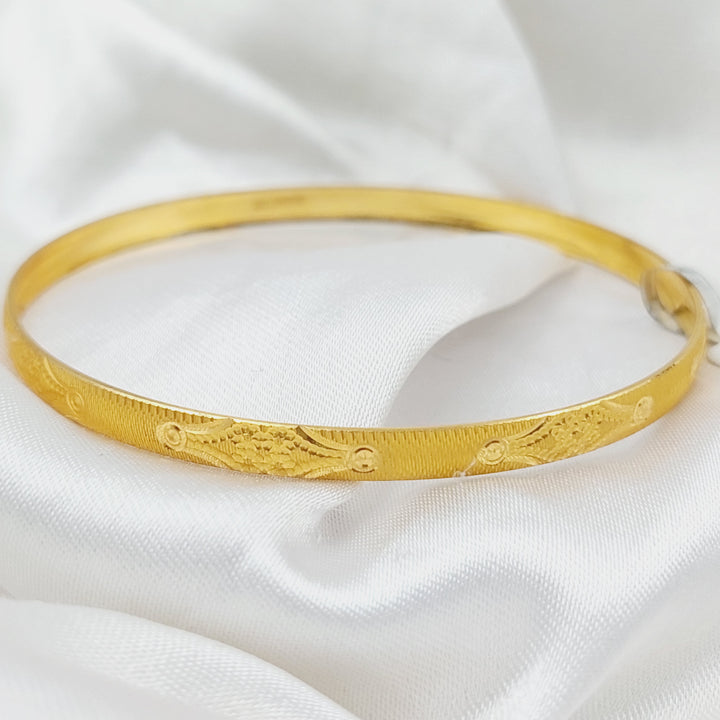 21K Gold Emirati Bangle by Saeed Jewelry - Image 2