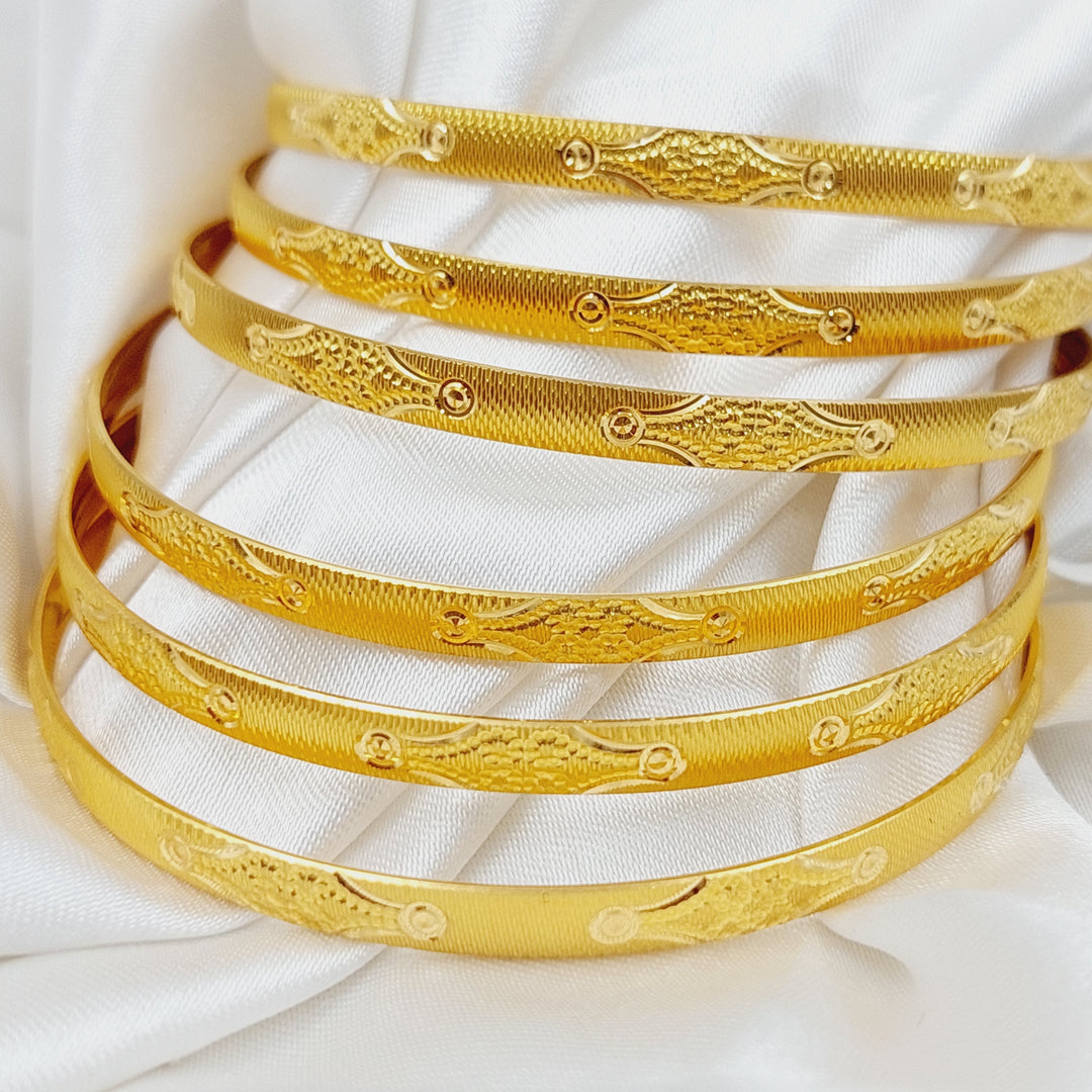 21K Gold Emirati Bangle by Saeed Jewelry - Image 4