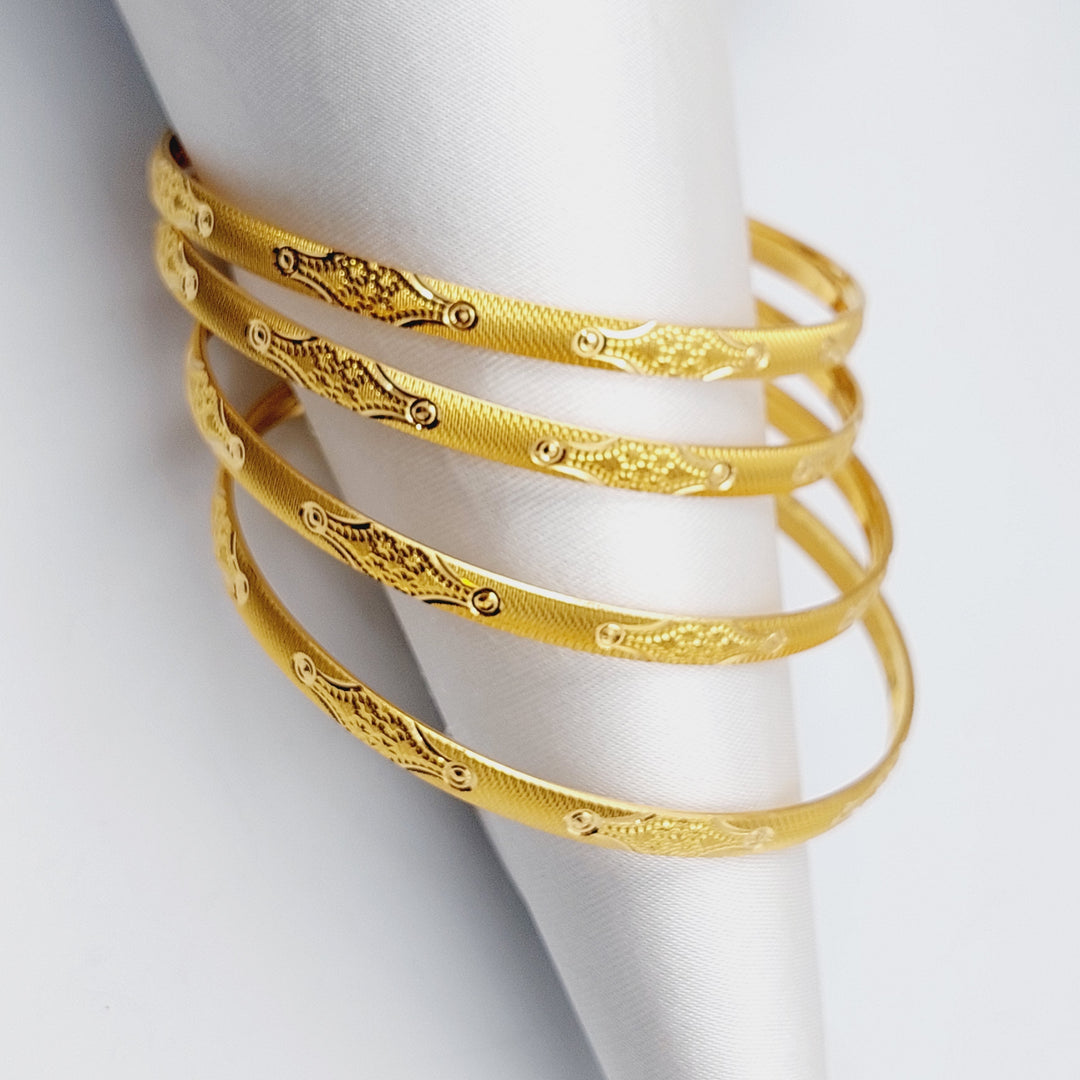 21K Gold Emirati Bangle by Saeed Jewelry - Image 6