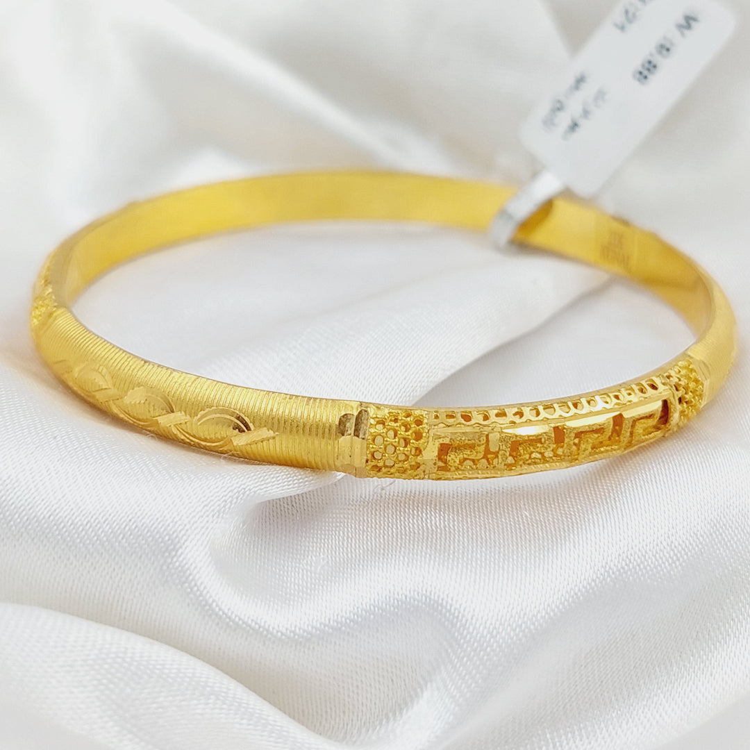 21K Gold Emirati Bangle by Saeed Jewelry - Image 2