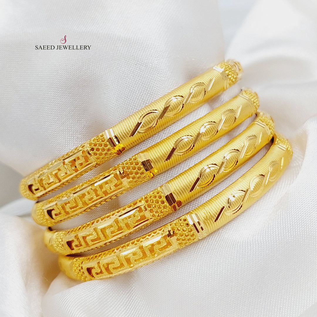 21K Gold Emirati Bangle by Saeed Jewelry - Image 5