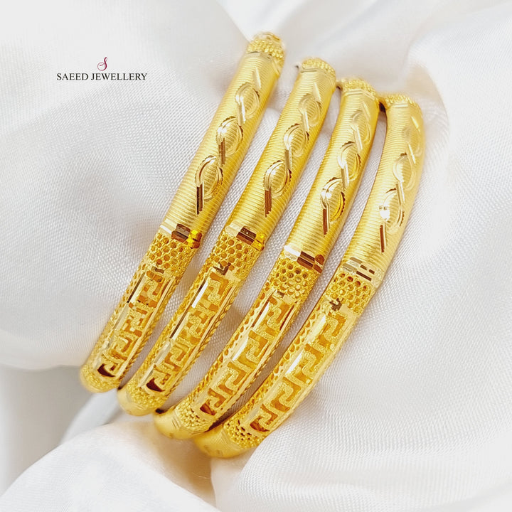 21K Gold Emirati Bangle by Saeed Jewelry - Image 9
