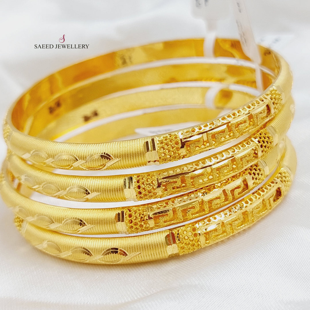 21K Gold Emirati Bangle by Saeed Jewelry - Image 1