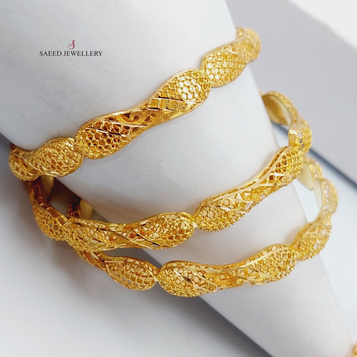 21K Gold Emirati Bangle by Saeed Jewelry - Image 11