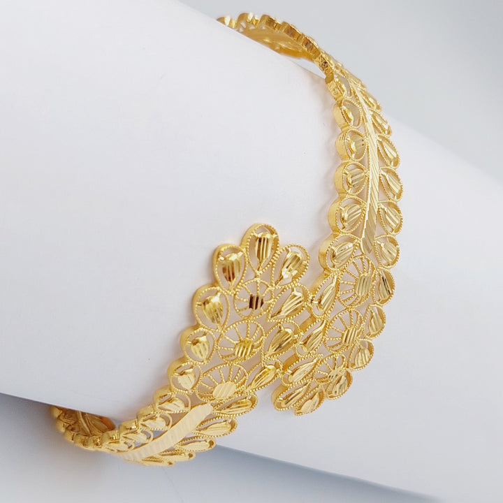 21K Gold Emirati Bracelet by Saeed Jewelry - Image 5