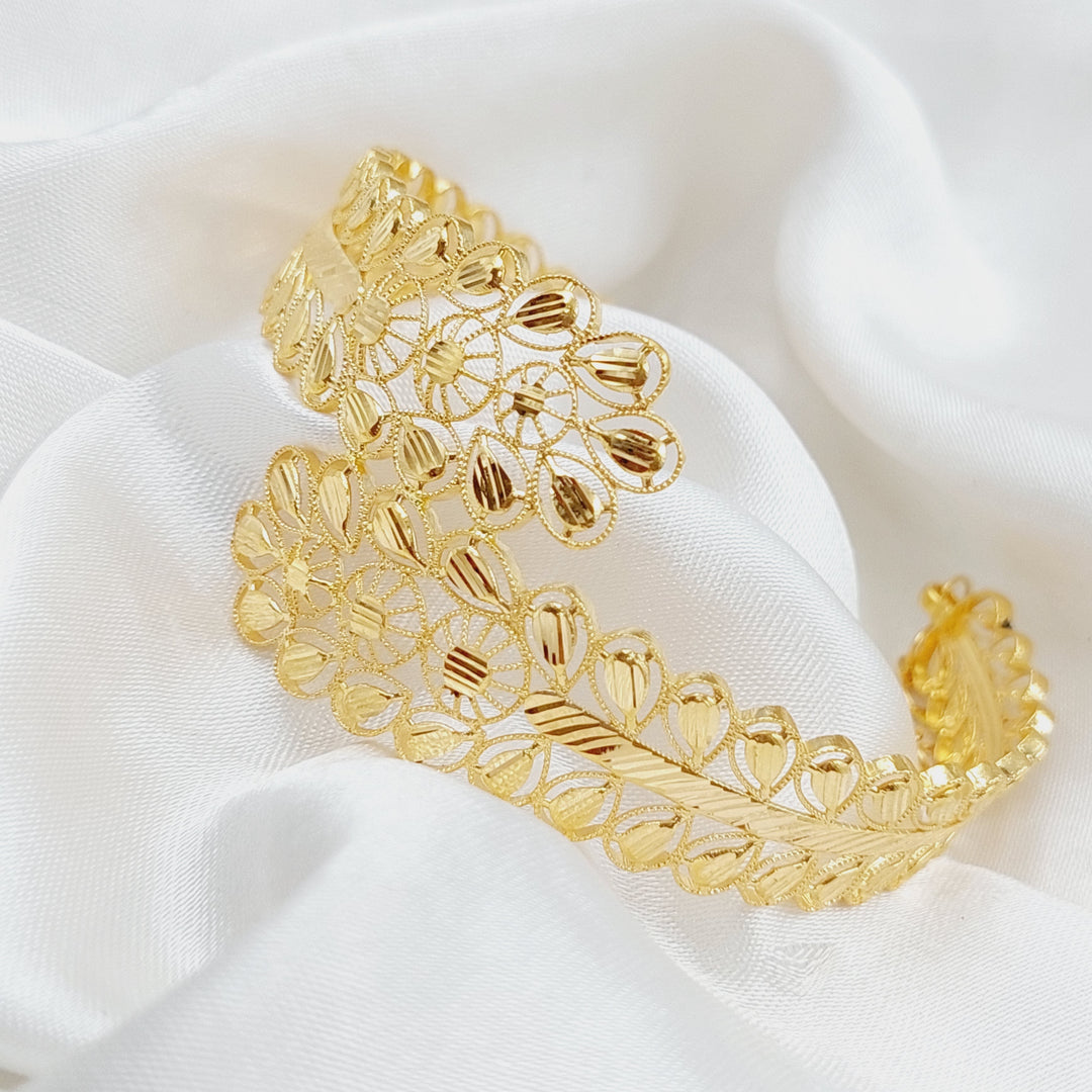 21K Gold Emirati Bracelet by Saeed Jewelry - Image 3