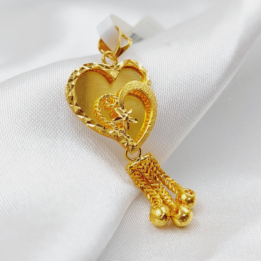 21K Gold Emirati Pendant by Saeed Jewelry - Image 3