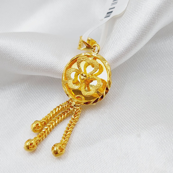 21K Gold Emirati Pendant by Saeed Jewelry - Image 3