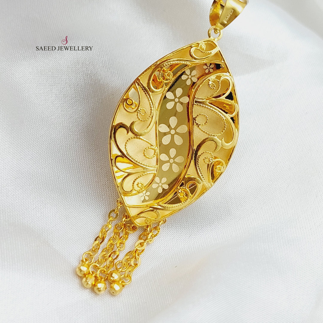 21K Gold Emirati Pendant by Saeed Jewelry - Image 4