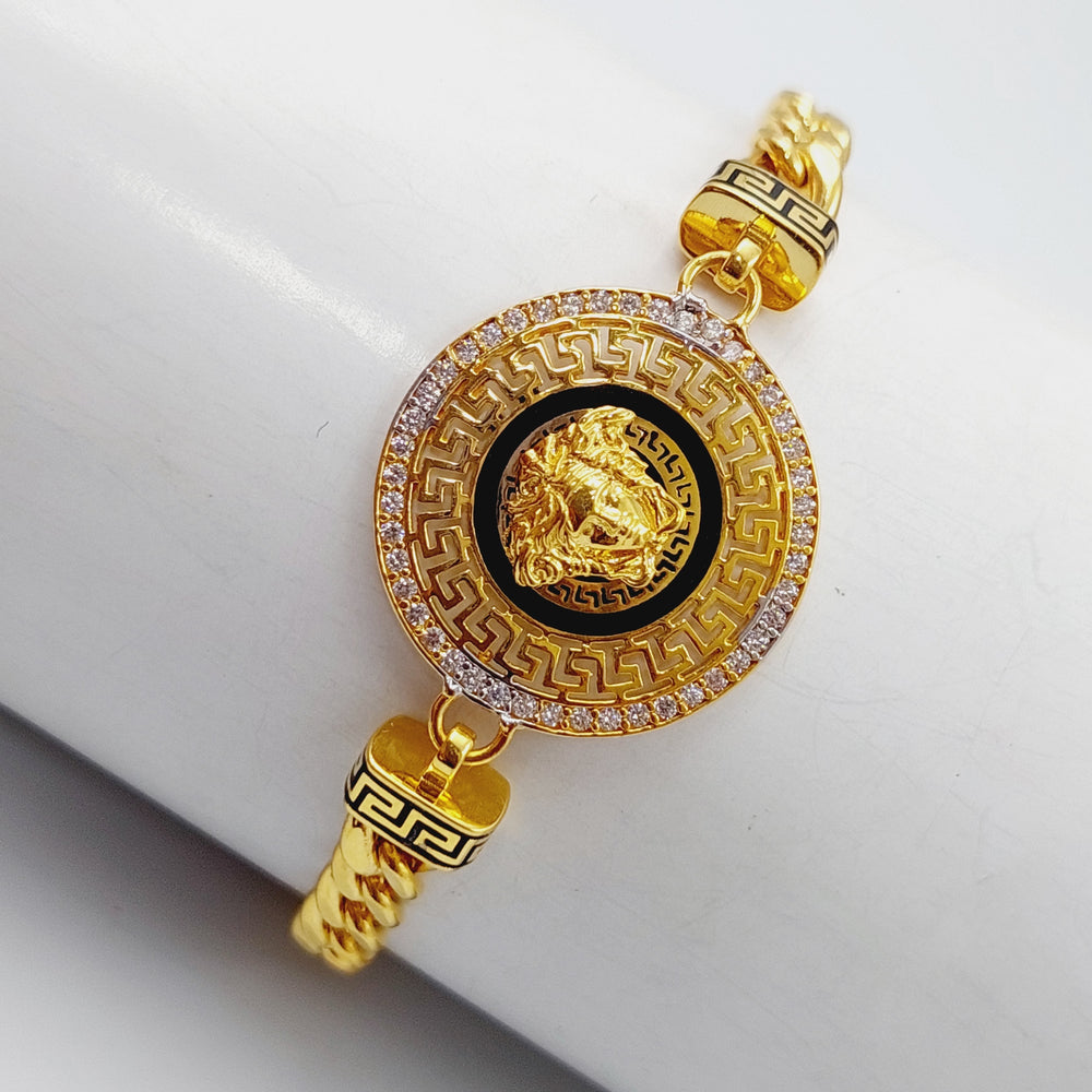 21K Gold Enamel Bracelet by Saeed Jewelry - Image 2