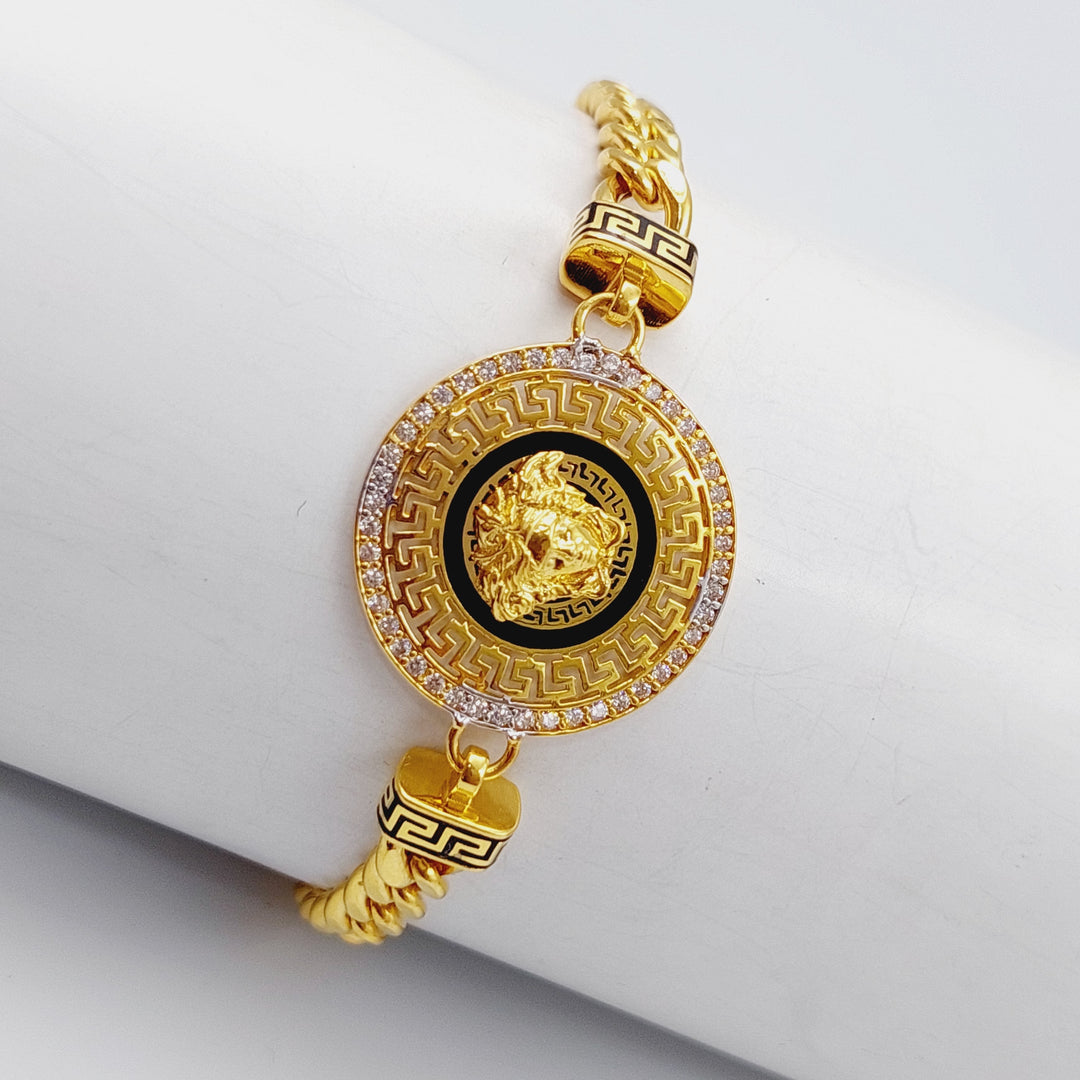 21K Gold Enamel Bracelet by Saeed Jewelry - Image 1