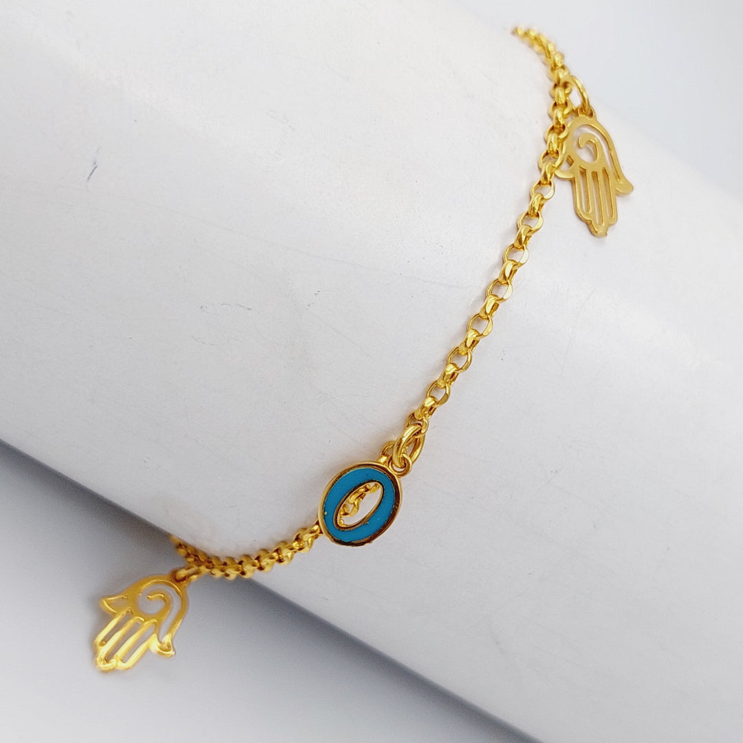 21K Gold Enamel Bracelet by Saeed Jewelry - Image 5