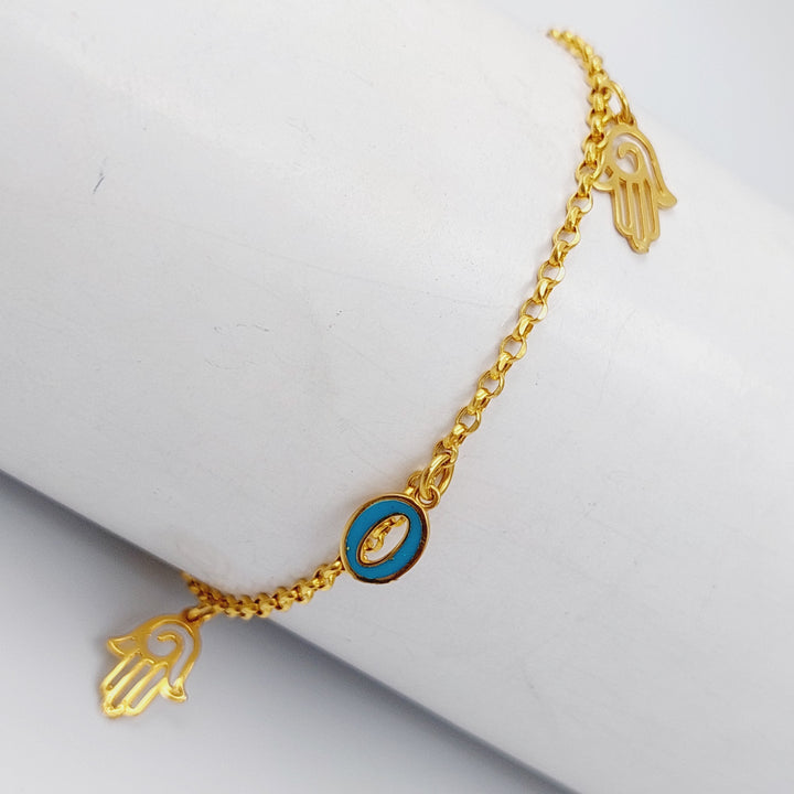 21K Gold Enamel Bracelet by Saeed Jewelry - Image 10