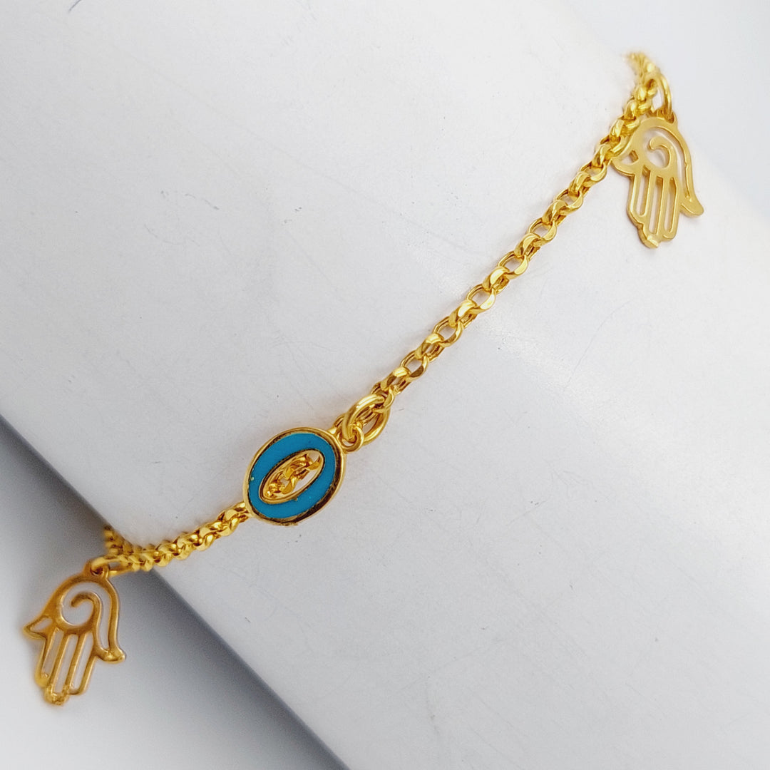 21K Gold Enamel Bracelet by Saeed Jewelry - Image 3