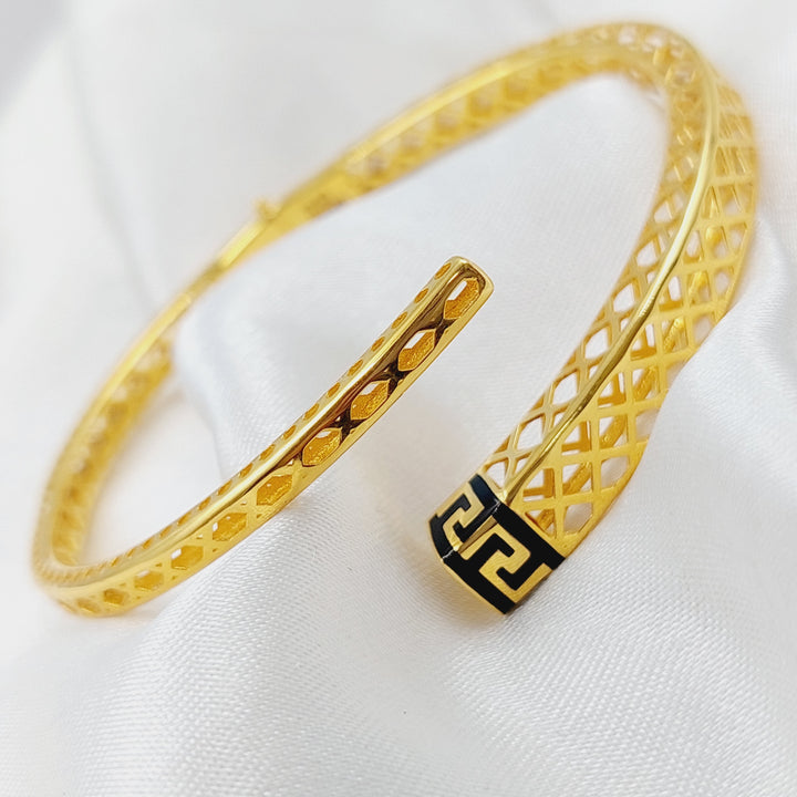 21K Gold Enamel Bracelet by Saeed Jewelry - Image 2