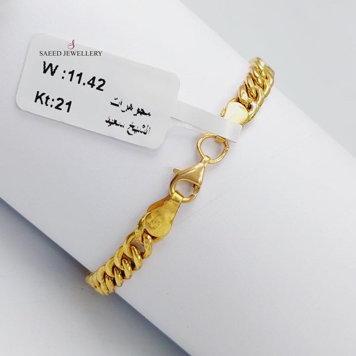 21K Gold Enamel Bracelet by Saeed Jewelry - Image 3