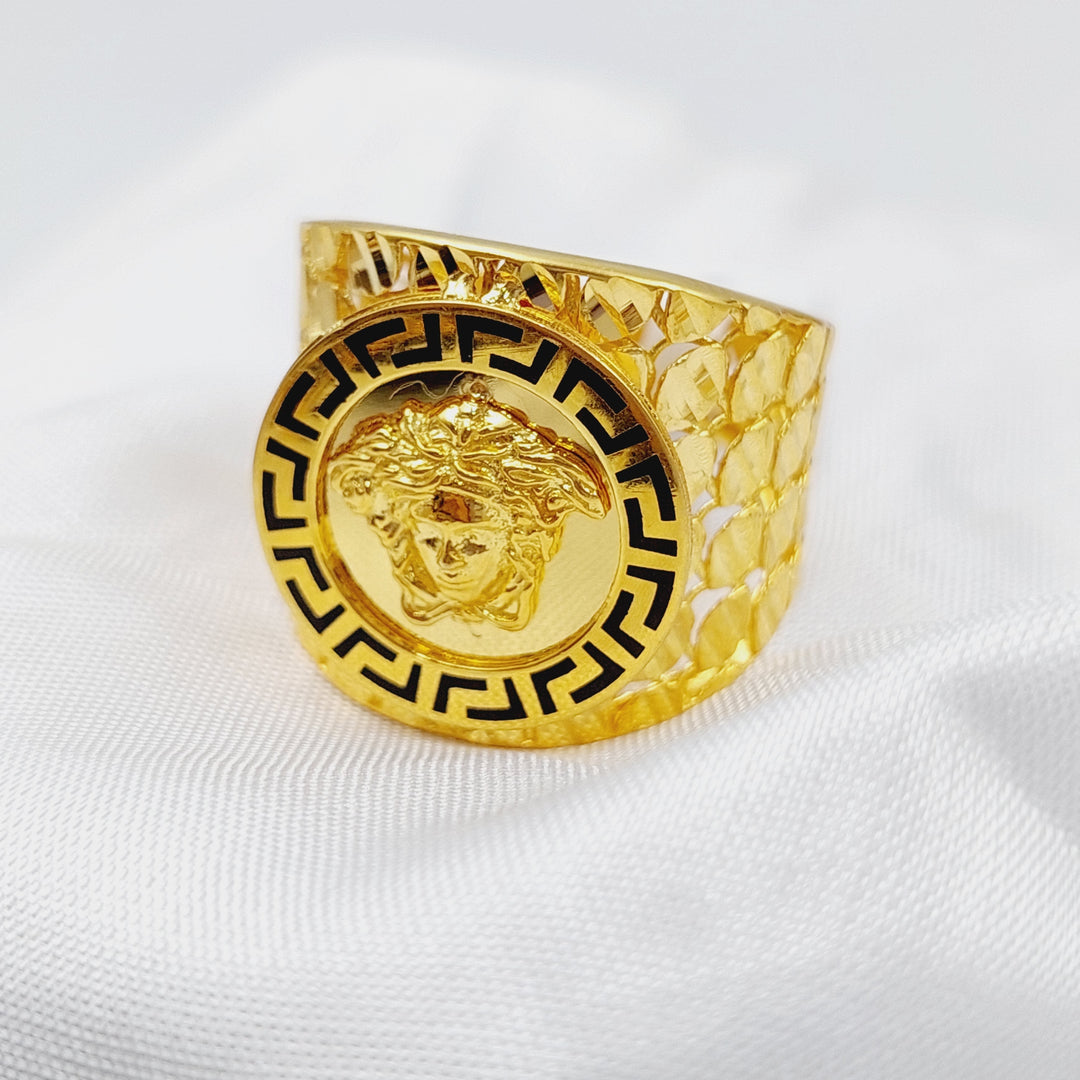 21K Gold Enamel Ring by Saeed Jewelry - Image 3