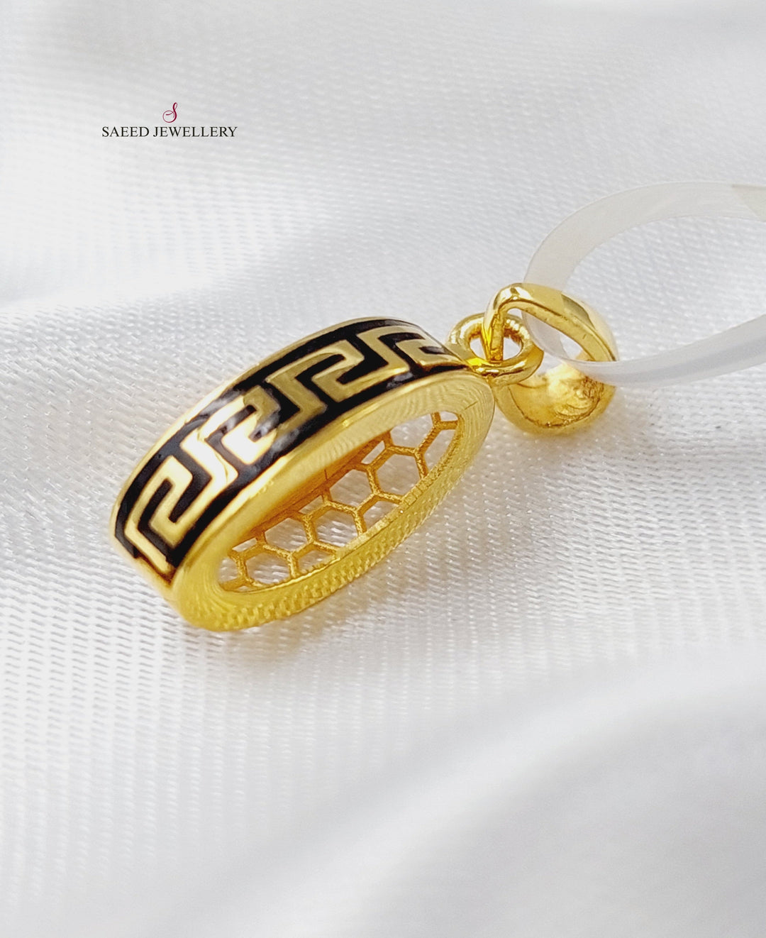 21K Gold Enamel's Pendant by Saeed Jewelry - Image 5