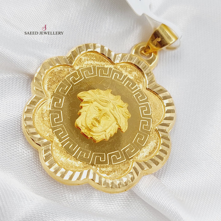 21K Gold Enamel's Pendant by Saeed Jewelry - Image 1